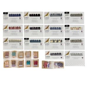NEW Color Street Nail Polish Strips Lot of 14 Assorted Glitter + 12 Sample Packs
